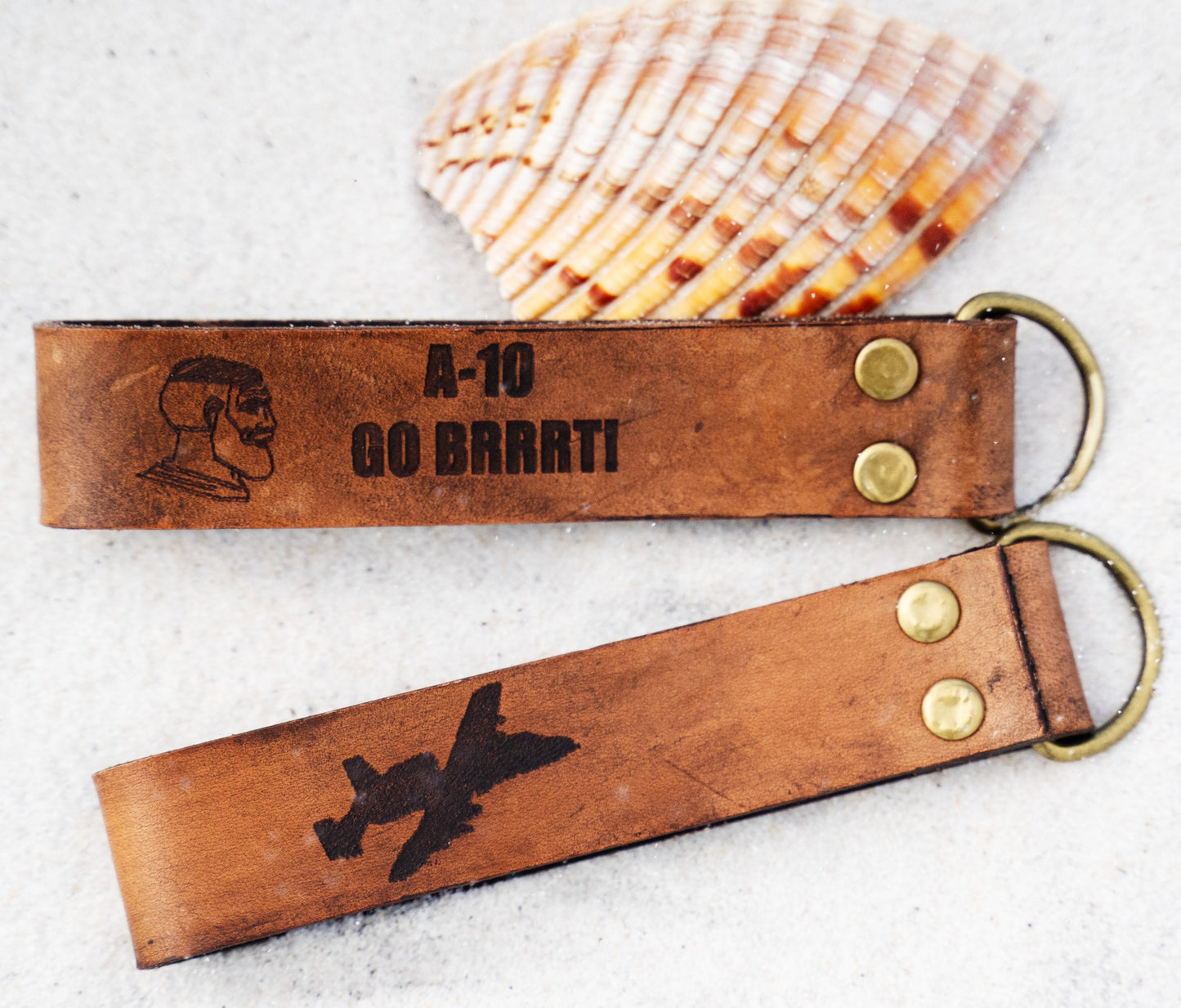 Leather keychains